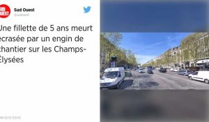 Paris. Une fillette meurt écrasée par un engin de chantier sur les Champs-Élysées.