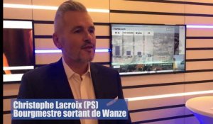 Christophe Lacroix (PS), bourgmestre sortant de Wanze