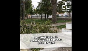La tempête Leslie s'abat sur le Portugal et l'Espagne