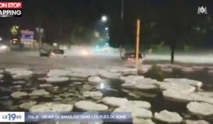 Rome transformée en banquise par une énorme tempête de grêle (vidéo)