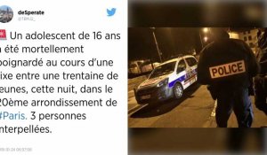 Paris. Un adolescent de 16 ans tué lors d'une rixe entre bandes.
