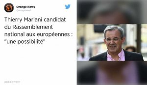 Thierry Mariani candidat du RN.