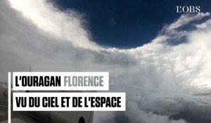 L'ouragan Florence vu du ciel et de l'espace
