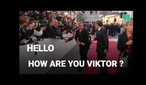 Macron interrompt Orban en pleine interview: "How are you Viktor?"