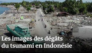 Les dégâts du tsunami en Indonésie