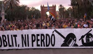 Catalogne: manifestation pour les 1 an du référendum interdit