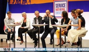 Edouard Philippe évoque à Avignon le service national universel