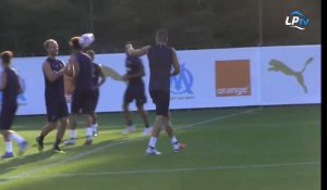 À l'entraînement avec Kévin Strootman