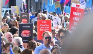 Londres: manifestation pour un nouveau vote sur le Brexit