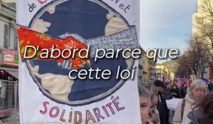 Un millier de personnes manifestent à Nice contre la loi immigration