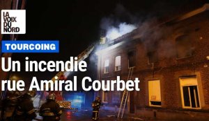 Un incendie rue Amiral Courbet à Tourcoing