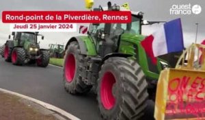 VIDÉO. Colère des agriculteurs : des dizaines de tracteurs arrivent à Rennes