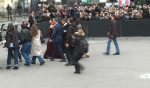 Paris: l'actrice américaine Zendaya se rend au défilé Fendi