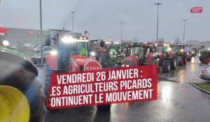 Vendredi 26 janvier : les agriculteurs picards continuent le mouvement