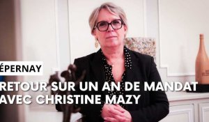 Un an de mandature pour  la maire d'Epernay Christine Mazy