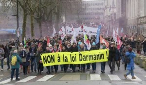 Nantes: plusieurs milliers de manifestants contre la loi immigration