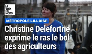 Christine Delefortrie, vice présidente de la FDSEA du Nord, exprime le ras le bol des agriculteurs de la métropole