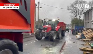 VIDÉO. Des dizaines d'agriculteurs déversent leur colère dans les rues de Guingamp