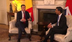 Le PM britannique Sunak s'entretient avec son homologue belge De Croo à Downing Street