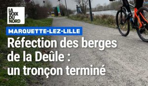 Réfection des berges de la Deûle: un tronçon terminé à Marquette-lez-Lille