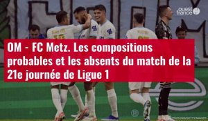 VIDÉO. OM - FC Metz. Les compositions probables et les absents du match de la 21e journée