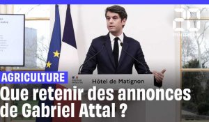 Agriculture : Que faut-il retenir des annonces de Gabriel Attal ?