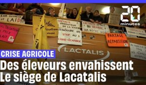 Crise agricole : Des éleveurs envahissent le siège de Lactalis