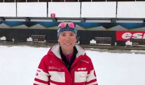 Le Grand-Bornand: monitrice ESF, Cindell Verney présente l’activité biathlon proposée par la station
