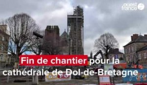 VIDEO. La pose du coq de la cathédrale de Dol-de-Bretagne sonne la fin des travaux