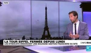 Fermeture de la Tour Eiffel : les syndicats dénoncent une mauvaise gestion financière du site