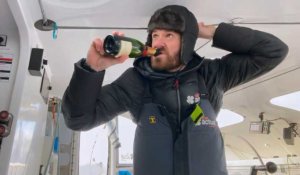 VIDÉO. Arkéa Ultim Challenge : Anthony Marchand sabre le champagne pour le cap Horn