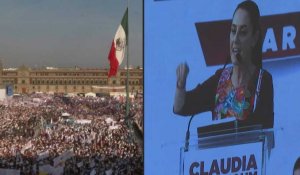 La candidate mexicaine Sheinbaum lance sa campagne présidentielle à Mexico