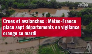 VIDÉO. Crues et avalanches : Météo-France place sept départements en vigilance orange ce m