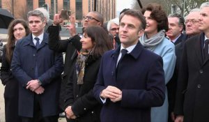 Inauguration du Village olympique: Macron salue "l'aventure d'un siècle"