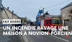 Un incendie ravage une maison à Novion-Porcien
