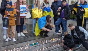 VIDÉO. Deux ans après le début de la guerre, les Ukrainiens d'Angers donnent de la voix