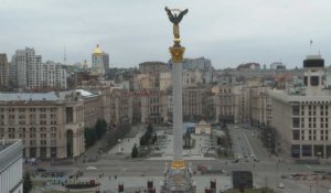 Images de la place Maïdan à Kiev au deuxième anniversaire de la guerre en Ukraine