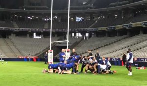 Rugby Tournoi des six nations Captain’run de l’équipe de France avant l’Italie 24 février 2024