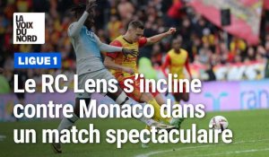 Le RC Lens s'incline contre l'AS Monaco (2-3) dans un match spectaculaire