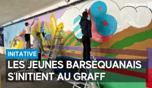 Les jeunes s’initient au graff au centre communal de Bar-sur-Seine