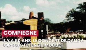 Fête du  muguet: Dalida en concert à Compiègne, il y a 50 ans