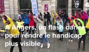 VIDÉO. Le premier Handishow réunit valides et non-valides au centre-ville d'Angers