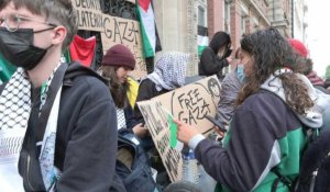 L'Ecole de journalisme de Lille bloquée par des manifestants en soutien à Gaza