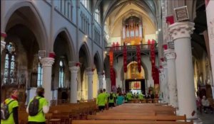 Urban Trail de Calais : les participants à la découverte de l’église du Sacré-Cœur sous le son de l’orgue