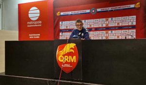 Football. Jean-Louis Garcia réagit après la défaite de QRM face au SM Caen