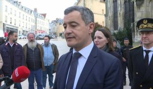 Crues: plus de 550 pompiers mobilisés, selon Darmanin