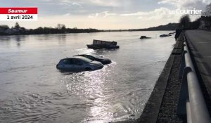 VIDÉO. La Loire déborde : de nombreuses voitures sous l’eau à Saumur