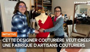 Angelica Pirv, designer couturière, veut créer une fabrique d'artisans couturiers