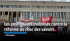 À Marseille, les enseignants se sont mobilisés contre la réforme du choc des savoirs