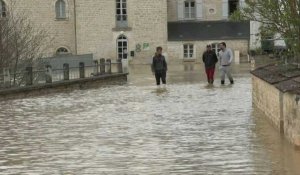 En Bourgogne, un village inondé par la crue subite des cours d'eau